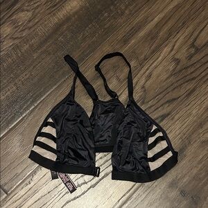 Victoria's Secret Pink black and Tan mesh Women's Bralette